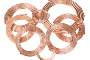 Copper pancake refrigeration tubing